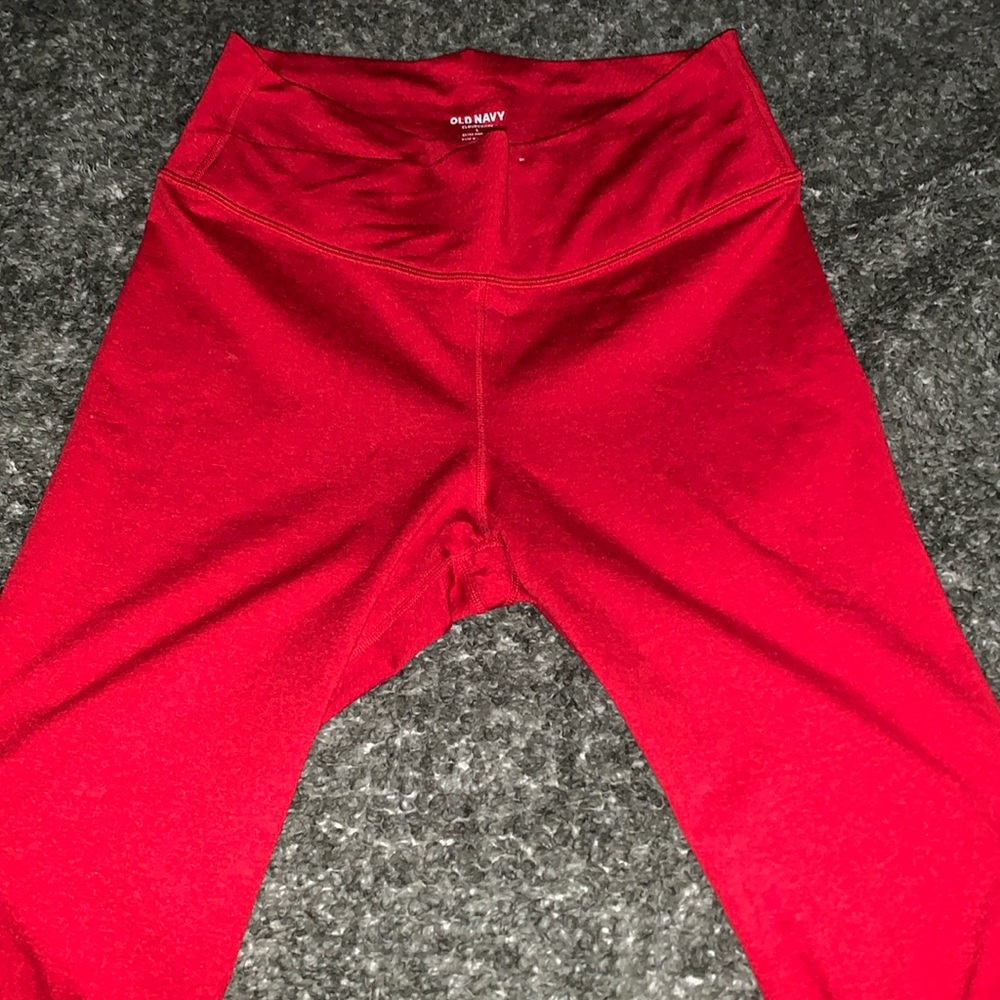 Red Workout Leggings